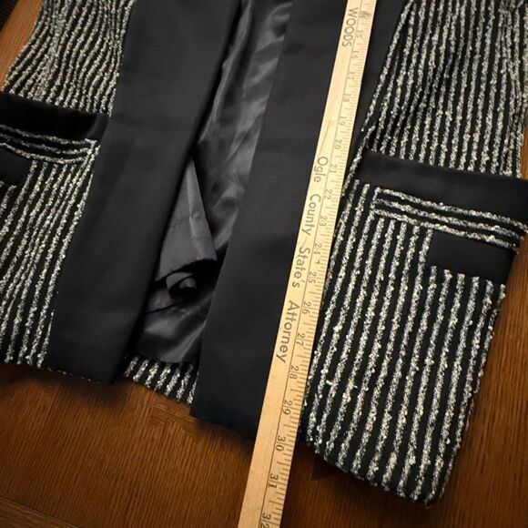 Vintage 1960s La Bonna Avant-Garde Black & Metallic Knit Jacket | Logan-Cache Ut - Picture 14 of 16